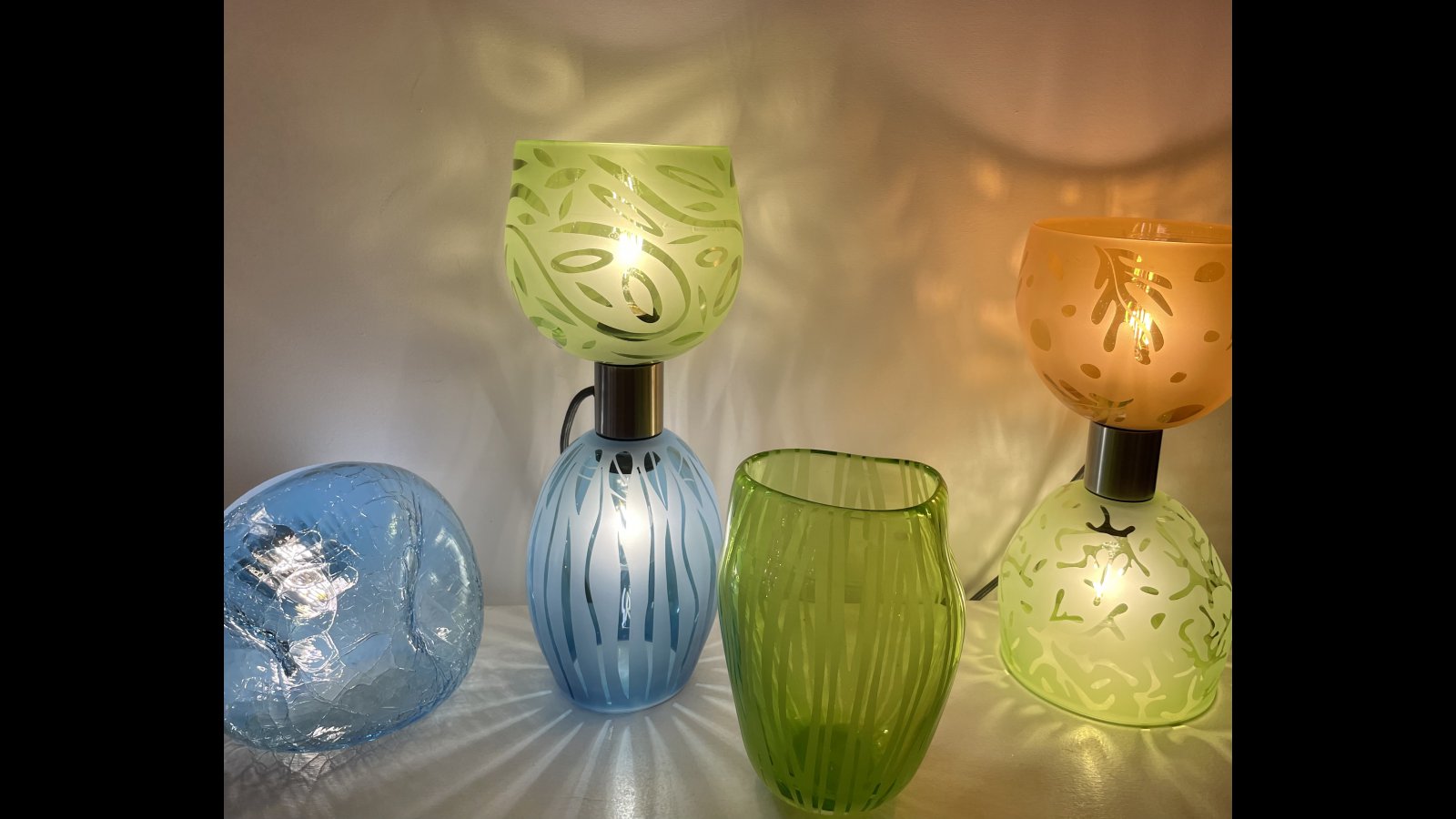 Lampe Bilboquet Bleu et Vert > Lampes  Poser > Bilboquet et Diabolo